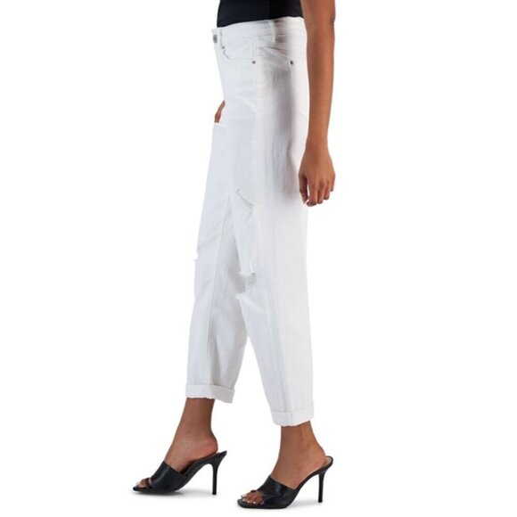 I.N.C. International Concepts Size 2 / 26 Mid Rise Ripped Boyfriend Jeans NWOT - Picture 2 of 7